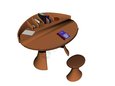 配备用具的Oval办公桌家具办公家具实木桌子粮食棕色抽屉背景图片