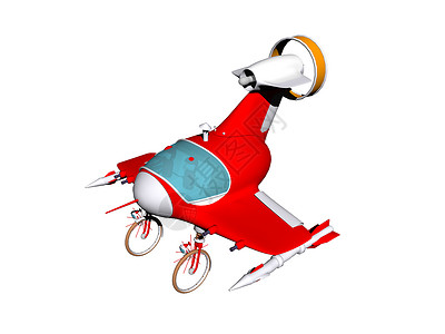 卡通红色飞机配备轮子的红色红卡通直升机螺旋桨座舱车轮翅膀漫画飞机背景