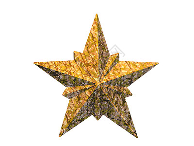 金色五尖星星星点数宗教金属背景图片