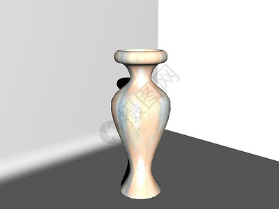 房间角落的立方花瓶背景图片