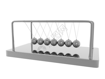 牛顿球作为钟摆玩具金属动量守恒传递噼啪钢球背景图片