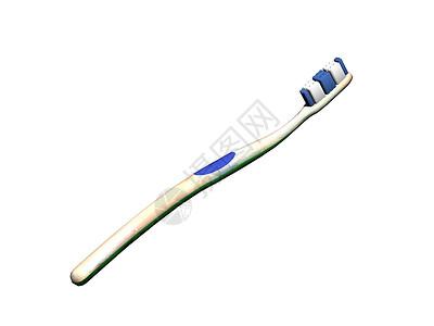 带刷牙刷的牙刷 用于打扫牙齿电器牙膏电池蓝色振动卫生白色背景图片