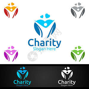 帮助慈善基金会自愿教会或慈善捐赠的创意标志友谊标识卫生热情孩子诊所社区幼儿园捐款组织背景图片