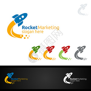 火箭LOGO火箭营销财务顾问Logo设计数据学校网络资金销售量投资解决方案成功咨询金融设计图片