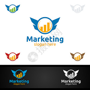 营销财务顾问Logo设计模版进步漏斗学校技术商业身份销售量咨询成功图表背景图片