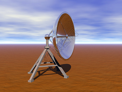 用于接收空间数据的旋转卫星天线天线天文学电子产品信号接待间谍盘子技术背景图片