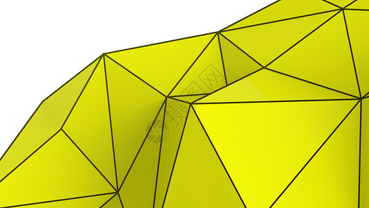 黄色抽象现代水晶背景 墙纸的多边形 线条 三角形图案形状 插图低聚 多边形设计 未来派 网络 网络概念信封折纸技术艺术海报商业石背景图片