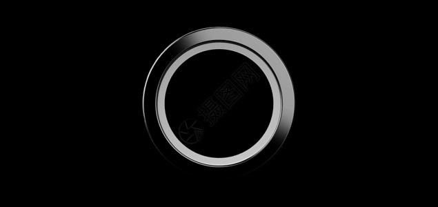 皮特里3d 渲染 黑色背景上的灰色环 珠宝金属圆形 用紫外线照射的空白空间 金属珠宝时装秀舞台 抽象的深色插图圆圈测试玻璃反射展示药品背景