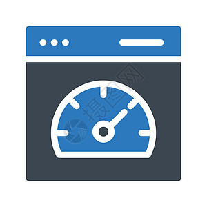 缓速器互联网测试白色商业技术网络网速网站插图时间速度插画