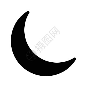 夜间天文学天空月光新月星系白色天堂睡觉插图时间背景图片