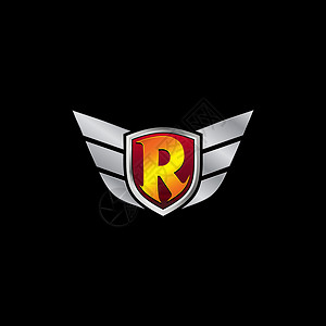 图标 Logo 设计概念模板维修警卫插图错误机器发动机汽车商业徽章翅膀背景图片