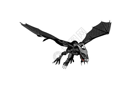空中挂着危险风筝怪物火龙捕食者翅膀背景图片