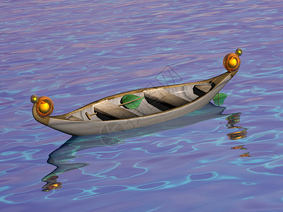 装饰有灯笼的划艇船只游泳帆船背景图片