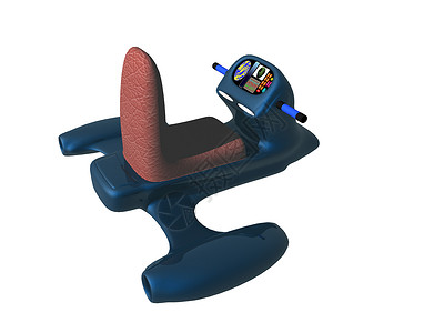 座位卡通浮动蓝蓝色卡通滑翔机座位展示飞行蓝色漫画配件座舱飞行机背景