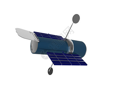 空间哈勃空间望远镜轨道卫星镜子科学天文学太空光学旅行蓝色背景图片