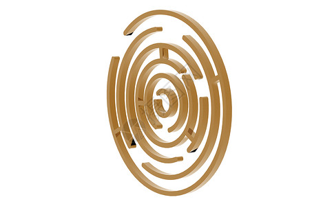 谷田中的金共心圆圈圆形迷宫戒指点缀背景图片