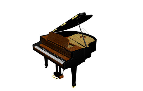 大钢琴音乐会 用键盘和踏板打开字符串乐谱架钥匙背景图片