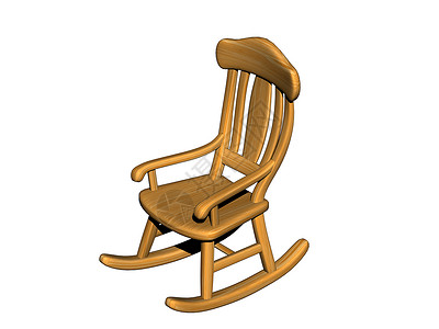 阳台上的木制摇椅棕色装潢金属家具椅子扶手椅座位休息不锈钢靠背背景图片