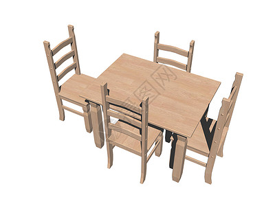 餐厅的木制桌和椅子桌子家具餐桌厨房客厅粮食背景图片