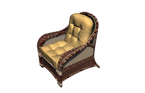 客厅的棕色木制座位椅子休息柳条躺椅架子凳子沙发真皮装潢扶手背景图片