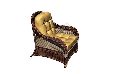客厅的棕色木制座位躺椅凳子架子沙发椅子休息区扶手柳条装潢家具背景图片