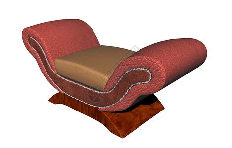 红色红棕褐色重装饰的臂椅椅子座位躺椅装潢休息真皮扶手家具背景图片