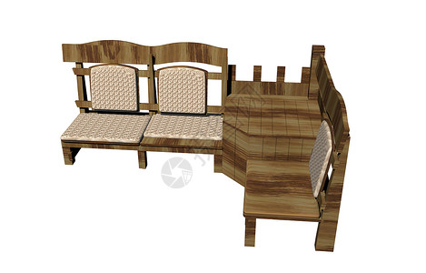 客厅的棕色木制座位装潢休息凳子家具柳条架子扶手椅子休息区躺椅背景图片