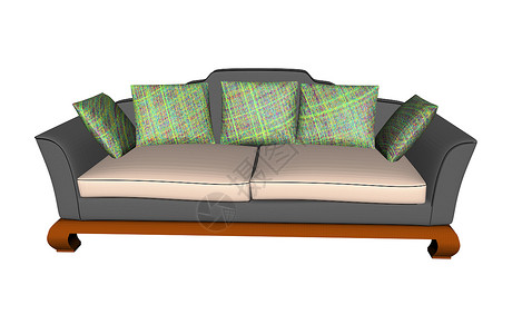 客厅的棕色木制座位真皮扶手凳子柳条躺椅家具装潢休息区休息沙发背景图片