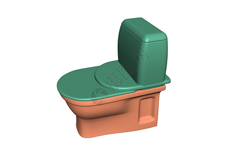 带眼镜和水杯的厕所座椅情况马桶绿色洗手间座位蓄水池座圈背景图片
