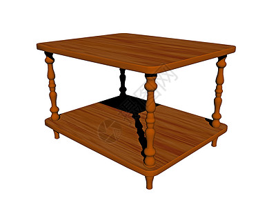客厅的木制侧桌贮存服务台框架桌子粮食圆形家具背景图片