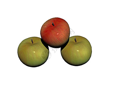多汁的红绿苹果红色绿色维生素营养素水果矿物质背景图片