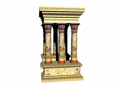 古老的石石埃及拱门石头棕色红色建筑宗教土制寺庙门廊背景图片