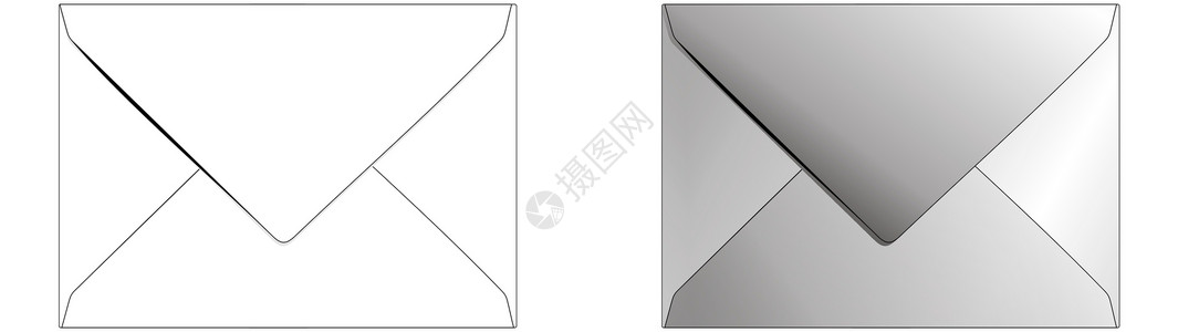 可读的信封是国际公认的各种文件通信的包装操作说明格式广告墙纸团体矢量长方形白色资源设计图片