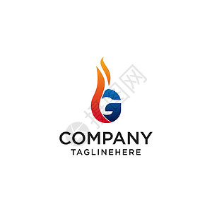 初始字母 G 火标志设计 消防公司标志 石油公司 矿业公司 消防标志 市场营销 公司业务标志 图标 向量背景图片