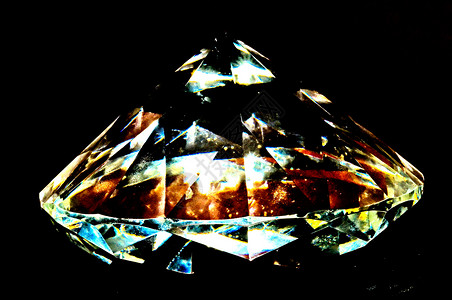 水晶金字塔玻璃反射风水背景图片