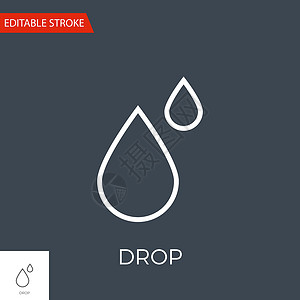 黑色水滴滴矢量 Ico黑色环境生态斑点中风雨滴石油插图衬垫网站设计图片