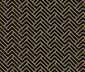 带有线条的抽象几何图案 无缝矢量背景 蓝黑色和金色纹理金子织物六面体几何学多边形条纹窗帘六边形蓝色装饰品背景图片