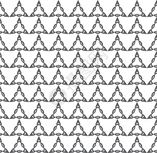 重覆几何黑白纹理 几何装饰等分形图案 无缝结构图案圆圈纺织品马赛克几何学白色三角形黑色创造力风格插图背景图片