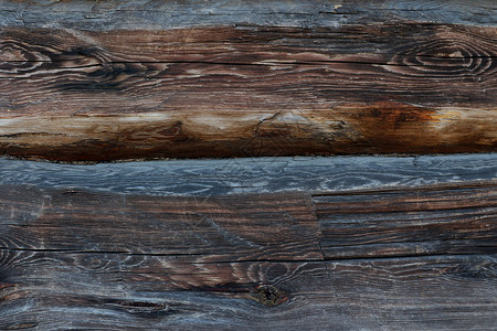 复古棕色木背景纹理与结和钉孔 旧漆木墙 复古木制深色水平板 棕色的抽象背景背景图片
