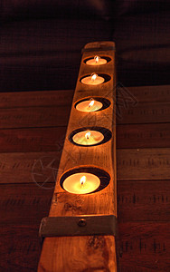 木头茶蜡烛的果实背景图片