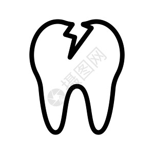 牙牙齿药品白色疼痛医疗牙科口服凹痕牙医插图背景图片