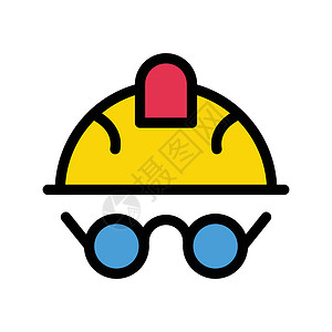 眼镜玻璃杯工作警告运动游戏工人帽子工具安全建设者工程师背景图片