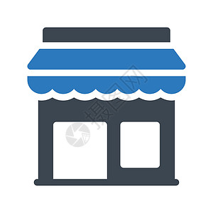 店铺销售城市建筑杂货店插图黑色零售精品网络市场背景图片