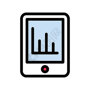 移动移动电话插图白色图表贸易电话生长报告蜡烛互联网金融背景图片