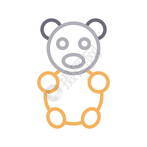 熊毛皮礼物插图泰德艺术网站娃娃孩子们童年玩具熊背景图片