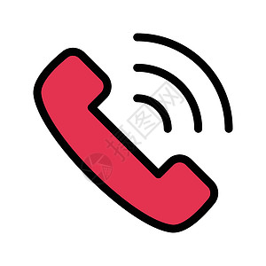 手机电话细胞网络拨号服务讲话白色扬声器顾客按钮插图背景图片