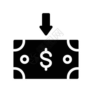 货币下载银行业插图网络金融交换支付现金按钮账单背景图片