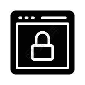 安全挂锁技术插图网络浏览器隐私数据网站背景图片