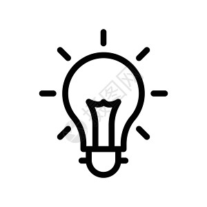 创造性力量思考创新活力灯泡发明网络插图照明黑色背景图片