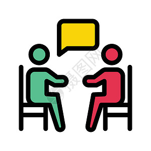 会议男性桌子讲话推介会男人工作夫妻白色讨论插图背景图片